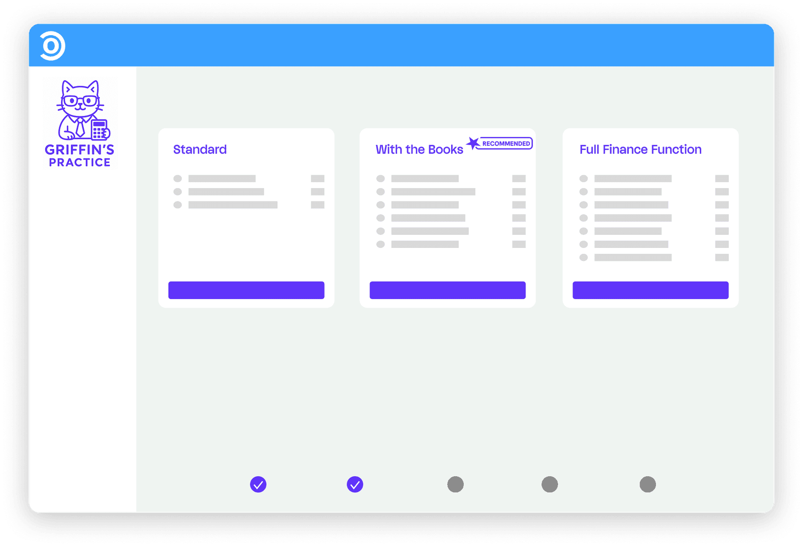 A proposal with tiered options and selectable add-ons in Socket